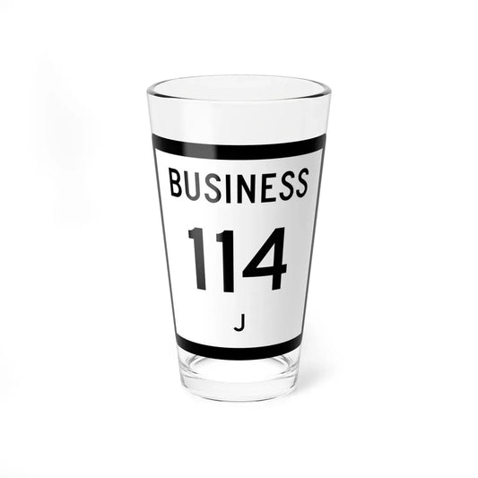 Texas Business 114-J (Texas) (Road Sign) Pint Glass 16oz 16oz - Go Mug Yourself