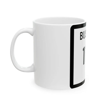 Texas Business 114 (Texas) (Road Sign) White Coffee Mug - Go Mug Yourself