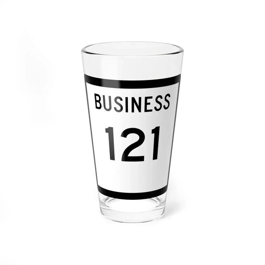 Texas Business 121 (Texas) (Road Sign) Pint Glass 16oz 16oz - Go Mug Yourself
