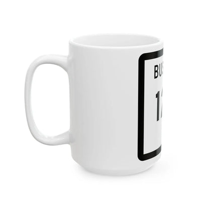 Texas Business 123 (Texas) (Road Sign) White Coffee Mug - Go Mug Yourself