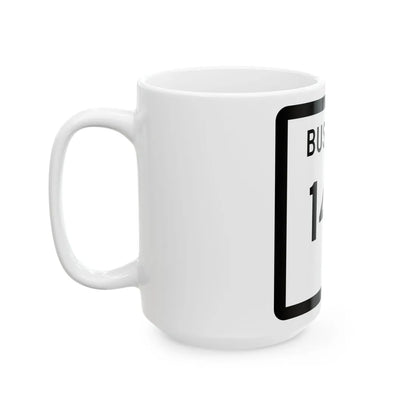 Texas Business 146 (Texas) (Road Sign) White Coffee Mug - Go Mug Yourself