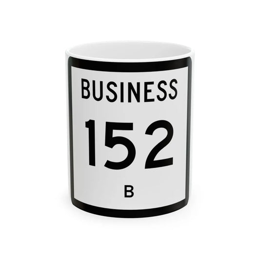 Texas Business 152-B (Texas) (Road Sign) White Coffee Mug 11oz - Go Mug Yourself
