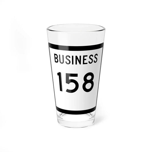 Texas Business 158 (Texas) (Road Sign) Pint Glass 16oz 16oz - Go Mug Yourself