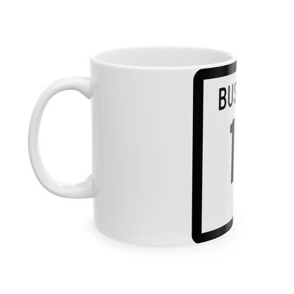 Texas Business 19 (Texas) (Road Sign) White Coffee Mug - Go Mug Yourself