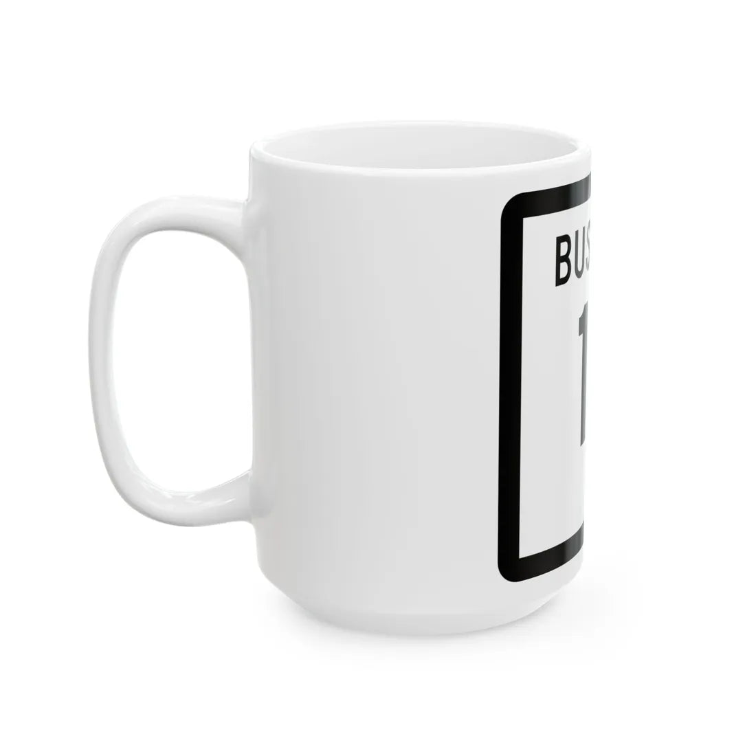 Texas Business 19 (Texas) (Road Sign) White Coffee Mug - Go Mug Yourself