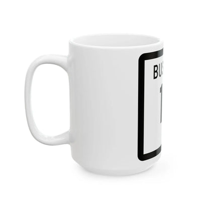 Texas Business 19 (Texas) (Road Sign) White Coffee Mug - Go Mug Yourself