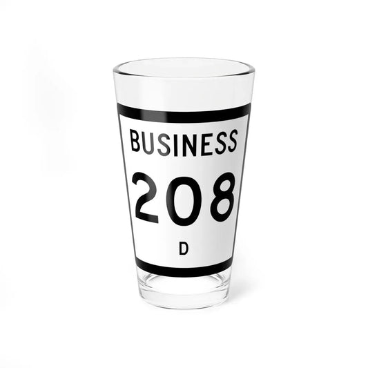 Texas Business 208-B (Texas) (Road Sign) Pint Glass 16oz 16oz - Go Mug Yourself