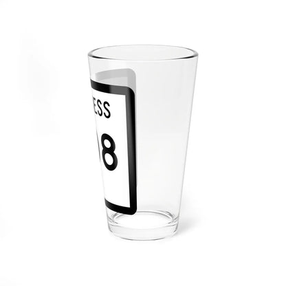 Texas Business 208 (Texas) (Road Sign) Pint Glss 16oz - Go Mug Yourself