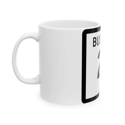 Texas Business 21 (Texas) (Road Sign) White Coffee Mug - Go Mug Yourself