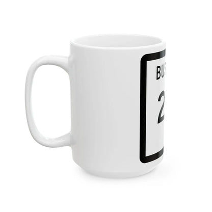 Texas Business 214 (Texas) (Road Sign) White Coffee Mug - Go Mug Yourself