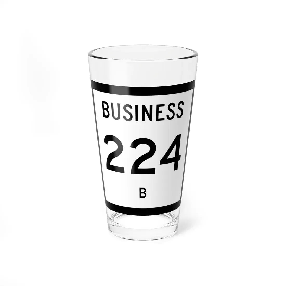 Texas Business 224-B (Texas) (Road Sign) Pint Glass 16oz 16oz - Go Mug Yourself