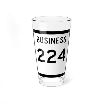 Texas Business 224 (Texas) (Road Sign) Pint Glass 16oz 16oz - Go Mug Yourself