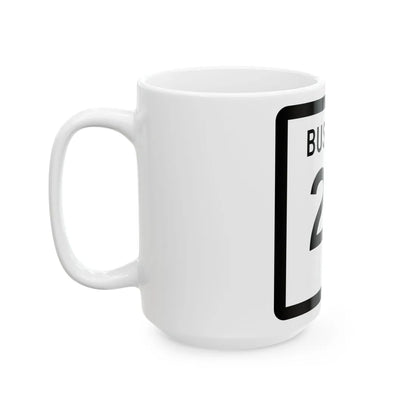 Texas Business 24 (Texas) (Road Sign) White Coffee Mug - Go Mug Yourself