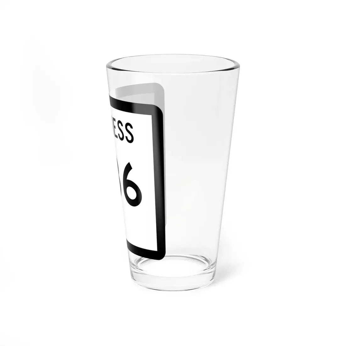 Texas Business 286 (Texas) (Road Sign) Pint Glass 16oz - Go Mug Yourself