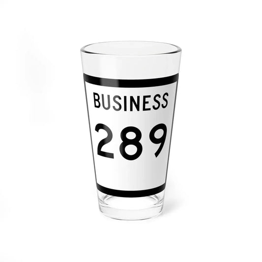 Texas Business 289 (Texas) (Road Sign) Pint Glass 16oz 16oz - Go Mug Yourself