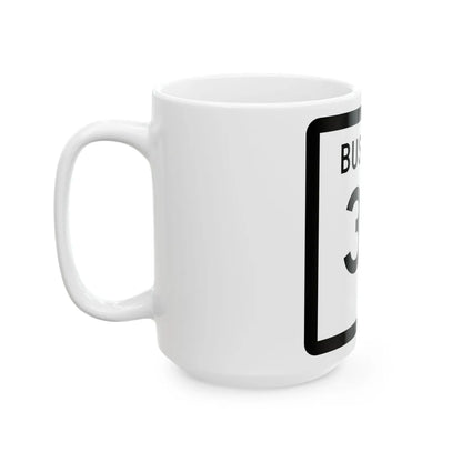 Texas Business 35 (Texas) (Road Sign) White Coffee Mug - Go Mug Yourself