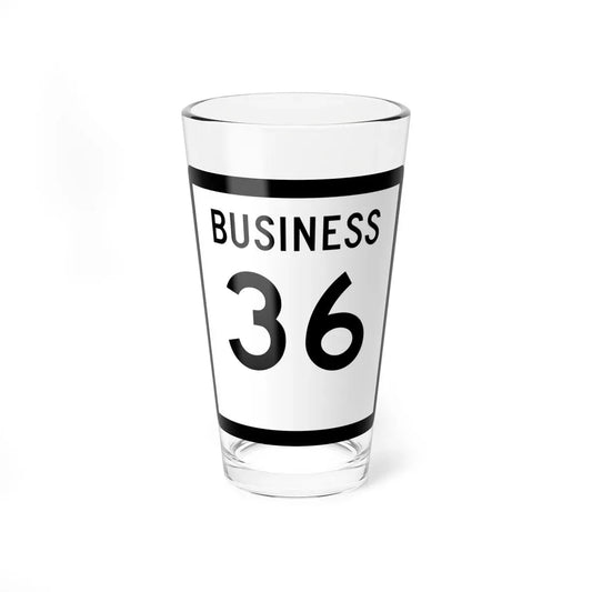 Texas Business 36 (Texas) (Road Sign) Pint Glass 16oz 16oz - Go Mug Yourself