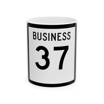 Texas Business 37 (Texas) (Road Sign) White Coffee Mug 11oz - Go Mug Yourself