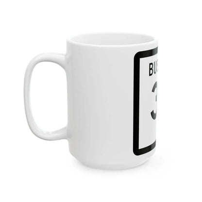 Texas Business 37 (Texas) (Road Sign) White Coffee Mug - Go Mug Yourself