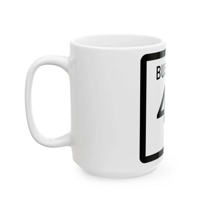 Texas Business 46-C (Texas) (Road Sign) White Coffee Mug - Go Mug Yourself