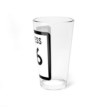 Texas Business 46 (Texas) (Road Sign) Pint Glss 16oz - Go Mug Yourself