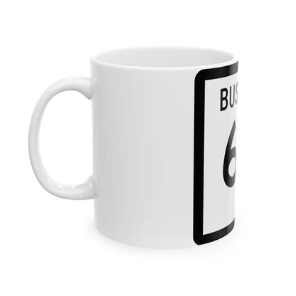 Texas Business 64-E (Texas) (Road Sign) White Coffee Mug - Go Mug Yourself