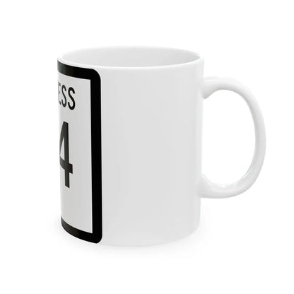 Texas Business 64-E (Texas) (Road Sign) White Coffee Mug - Go Mug Yourself