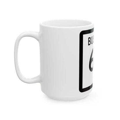 Texas Business 64-E (Texas) (Road Sign) White Coffee Mug - Go Mug Yourself