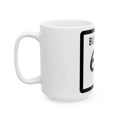 Texas Business 64 (Texas) (Road Sign) White Coffee Mug - Go Mug Yourself