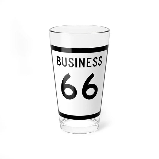 Texas Business 66 (Texas) (Road Sign) Pint Glass 16oz 16oz - Go Mug Yourself