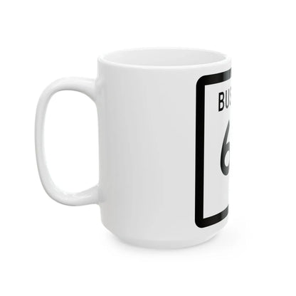 Texas Business 66 (Texas) (Road Sign) White Coffee Mug - Go Mug Yourself