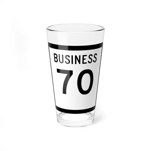 Texas Business 70 (Texas) (Road Sign) Pint Glss 16oz 16oz - Go Mug Yourself