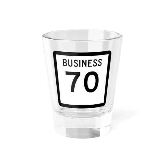Texas Business 70 (Texas) (Road Sign) Shot Glass 1.5oz 1.5oz - Go Mug Yourself