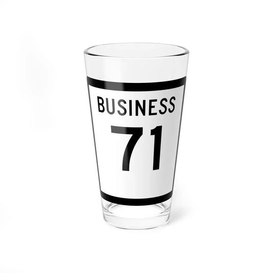 Texas Business 71 (Texas) (Road Sign) Pint Glass 16oz 16oz - Go Mug Yourself