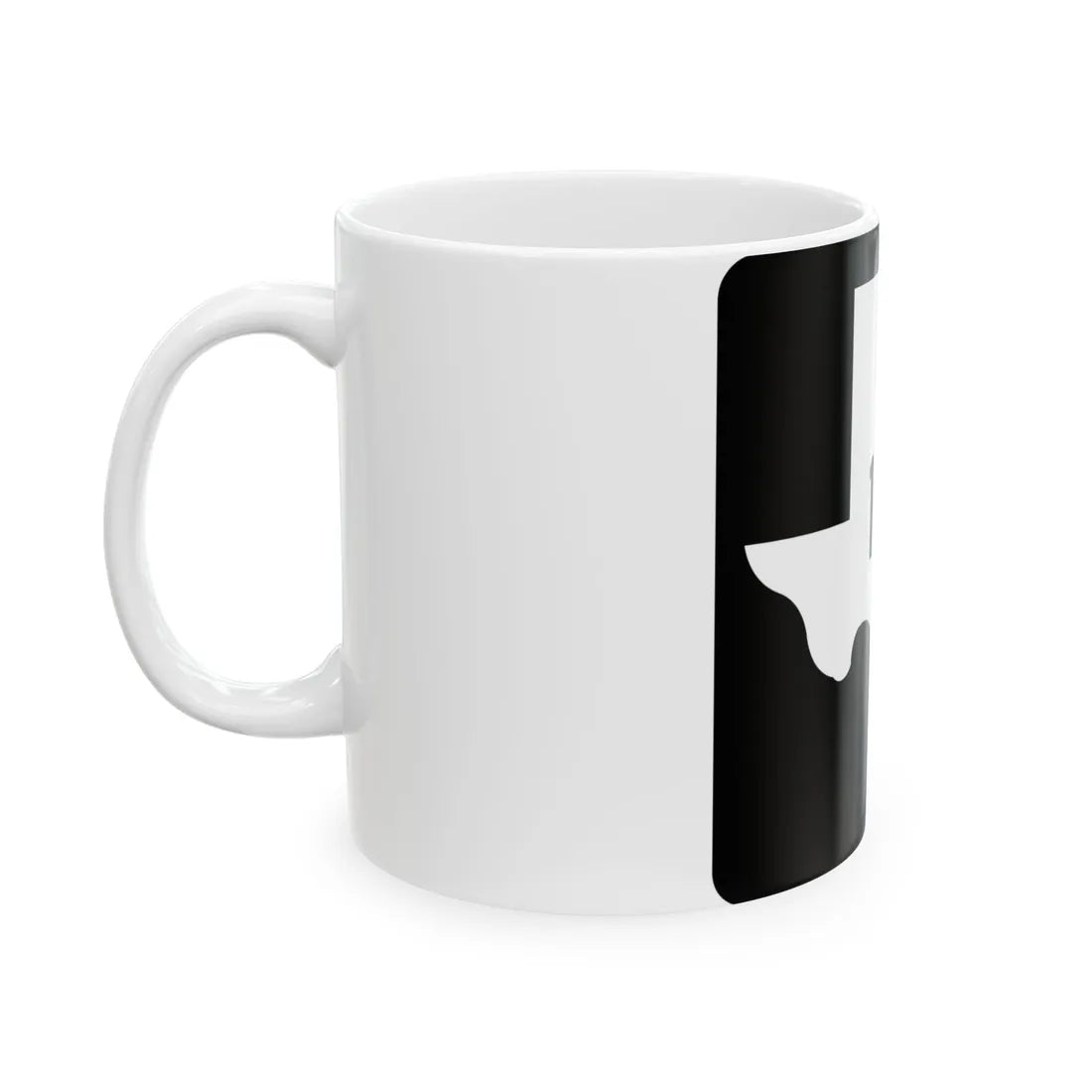 Texas Business FM 1187 (Texas) (Road Sign) White Coffee Mug - Go Mug Yourself