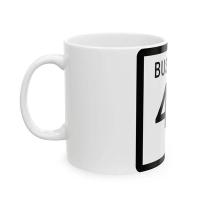 Texas Business XX-X (Texas) (Road Sign) White Coffee Mug - Go Mug Yourself