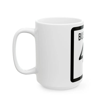 Texas Business XX-X (Texas) (Road Sign) White Coffee Mug - Go Mug Yourself