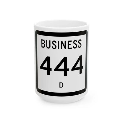 Texas Business XXX-X (Texas) (Road Sign) White Coffee Mug 15oz - Go Mug Yourself