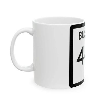 Texas Business XXX-X (Texas) (Road Sign) White Coffee Mug - Go Mug Yourself
