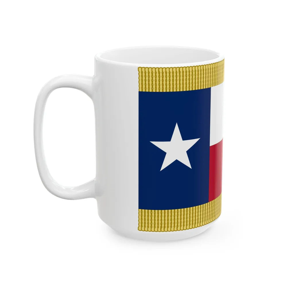 Texas Civil War Guidon (United States) White Coffee Mug - Go Mug Yourself