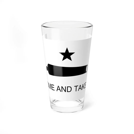 Texas Flag Come and Take It (United States) Pint Glass 16oz 16oz - Go Mug Yourself