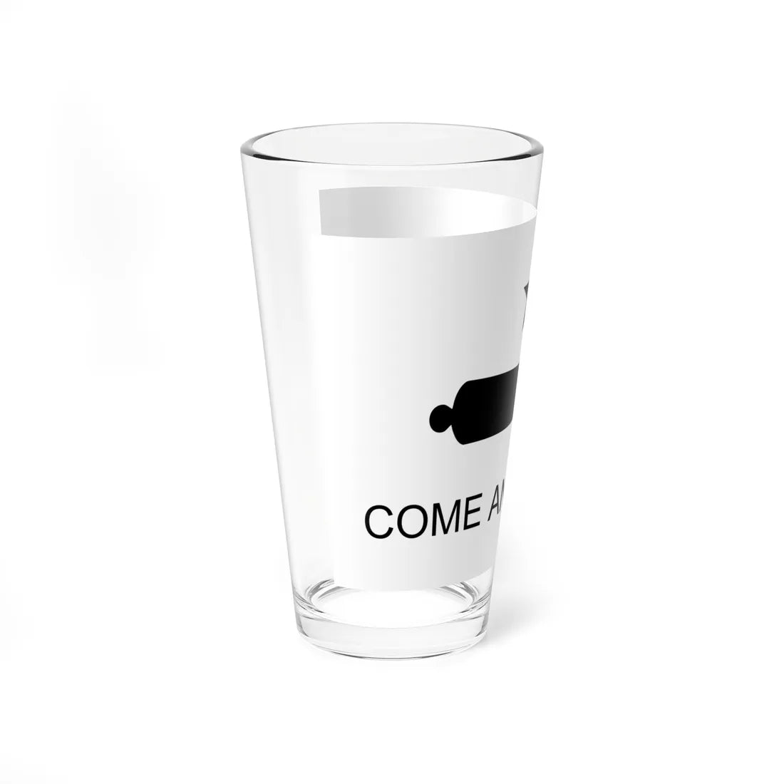 Texas Flag Come and Take It (United States) Pint Glass 16oz - Go Mug Yourself