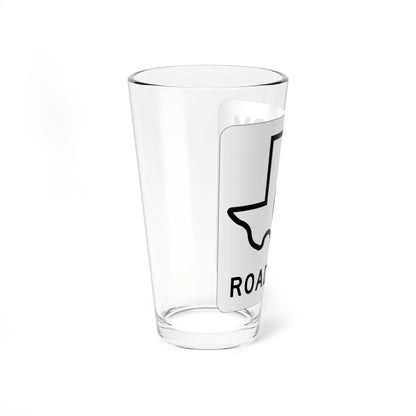 Texas FM 00 1956 template (Texas) (Road Sign) Pint Glass 16oz - Go Mug Yourself