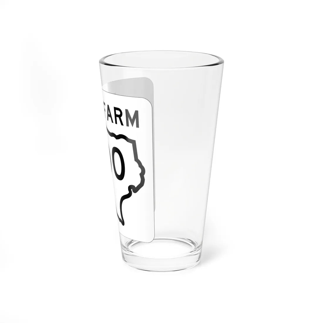 Texas FM 00 1956 template (Texas) (Road Sign) Pint Glass 16oz - Go Mug Yourself