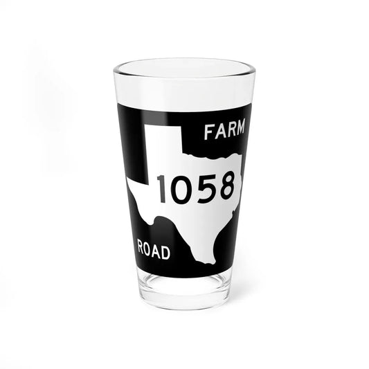Texas FM 1058 (Texas) (Road Sign) Pint Glass 16oz 16oz - Go Mug Yourself