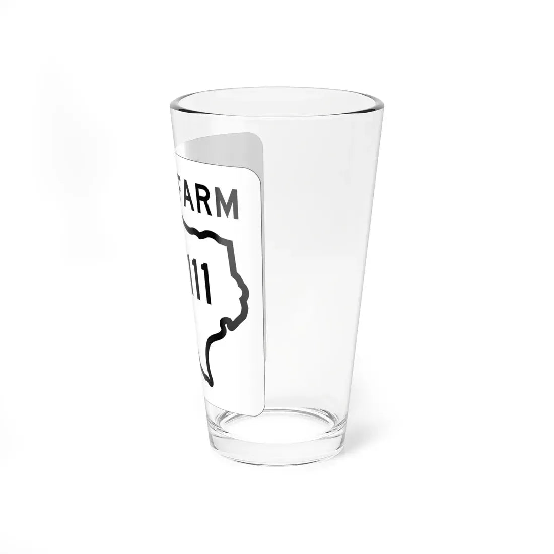 Texas FM 1111 1956 (Texas) (Road Sign) Pint Glass 16oz - Go Mug Yourself