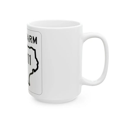 Texas FM 1111 1956 (Texas) (Road Sign) White Coffee Mug - Go Mug Yourself