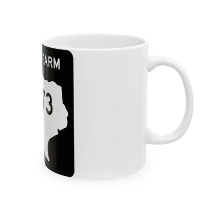 Texas FM 1173 (Texas) (Road Sign) White Coffee Mug - Go Mug Yourself