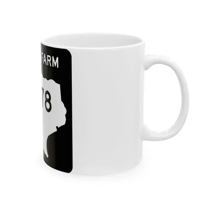Texas FM 1178 (Texas) (Road Sign) White Coffee Mug - Go Mug Yourself
