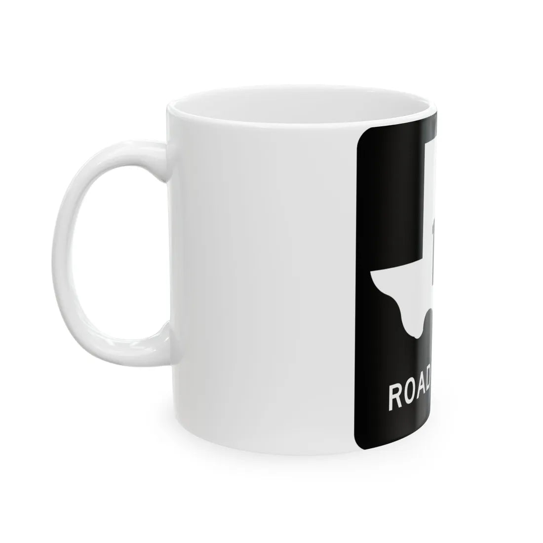 Texas FM 135 (Texas) (Road Sign) White Coffee Mug - Go Mug Yourself
